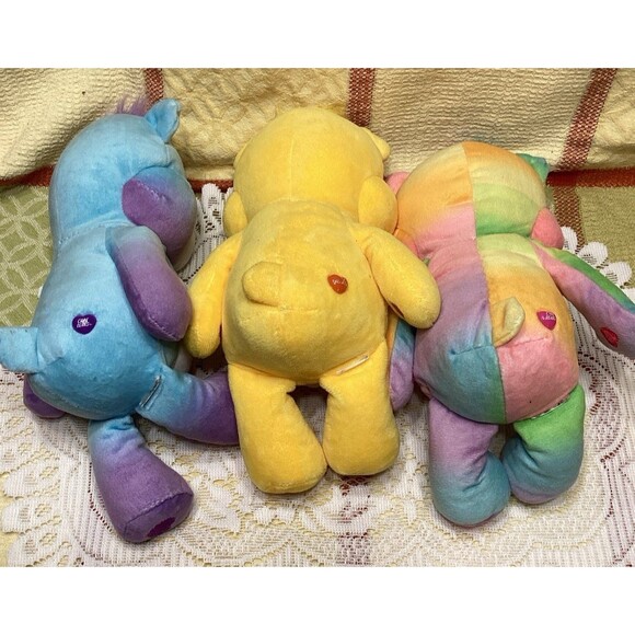 Care Bear Lot 9 inch Bean Bag Plush Togetherness Bear Cheer Funshine Rainbow - Picture 7 of 9